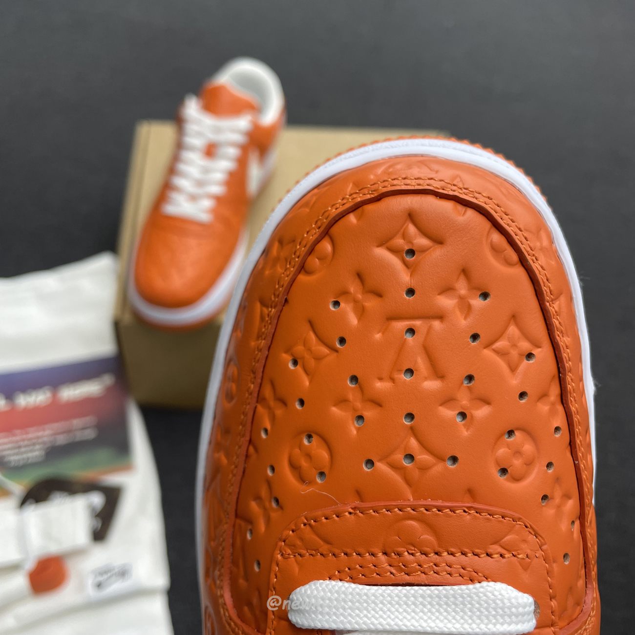 Lv X Nike Air Force 1 Low Orange (5) - newkick.app