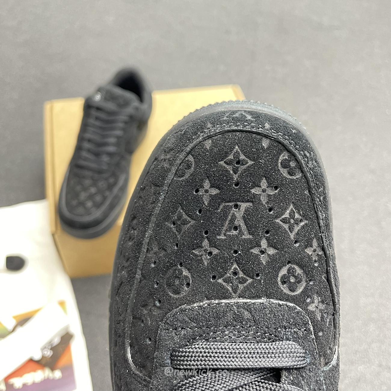 Louis Vuitton Nike Air Force 1 Low By Virgil Abloh Black (13) - newkick.app