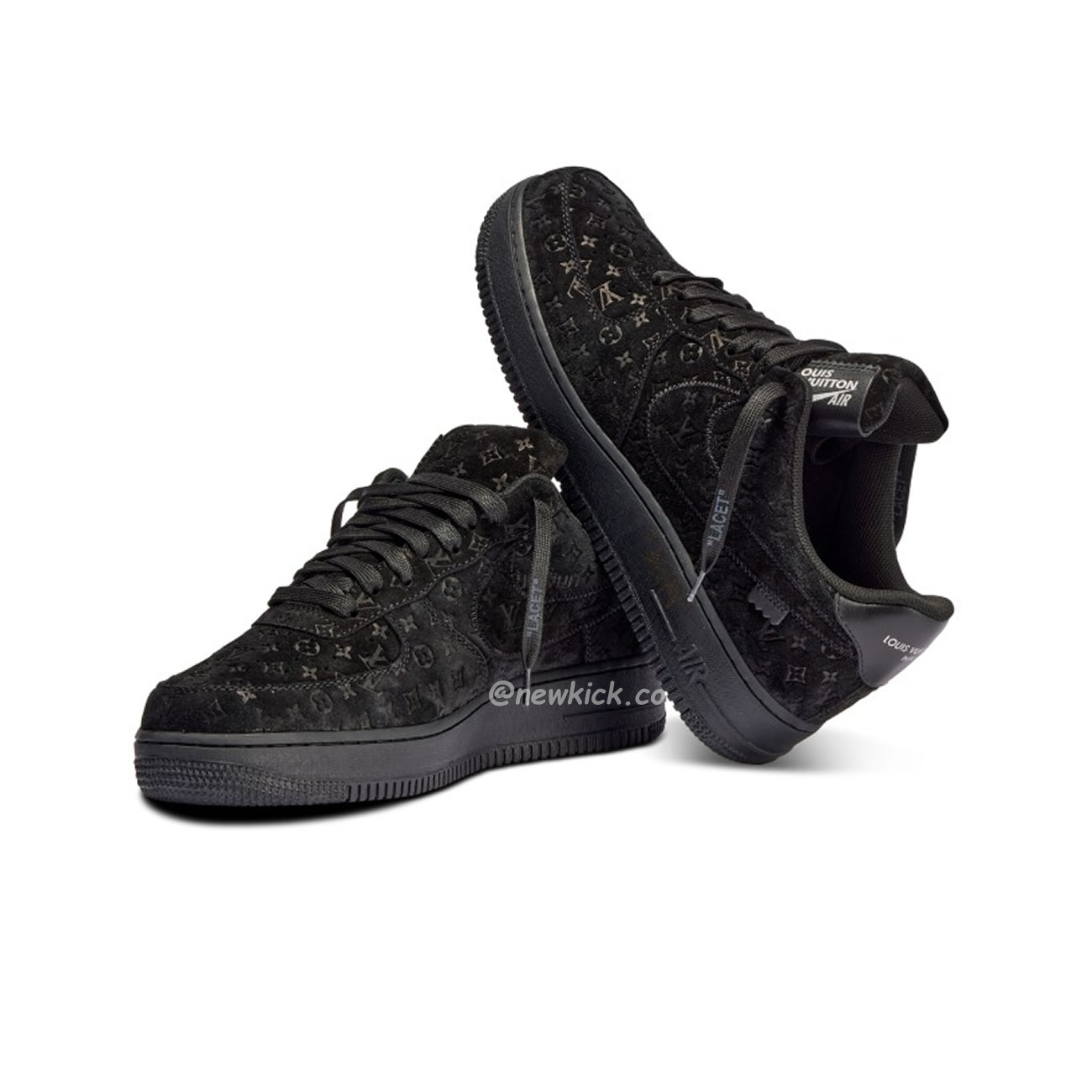 Louis Vuitton Nike Air Force 1 Low By Virgil Abloh Black (2) - newkick.app