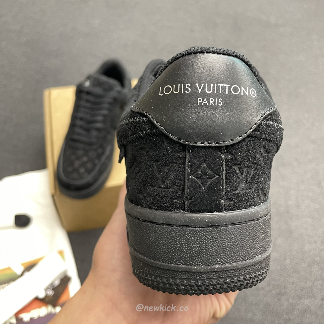 Louis Vuitton Nike Air Force 1 Low By Virgil Abloh Black (9) - newkick.app