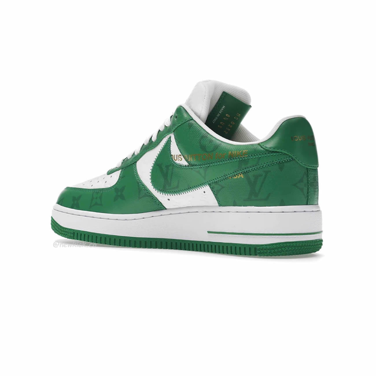 Louis Vuitton Nike Air Force 1 Low By Virgil Abloh White Green Royal (22) - newkick.app