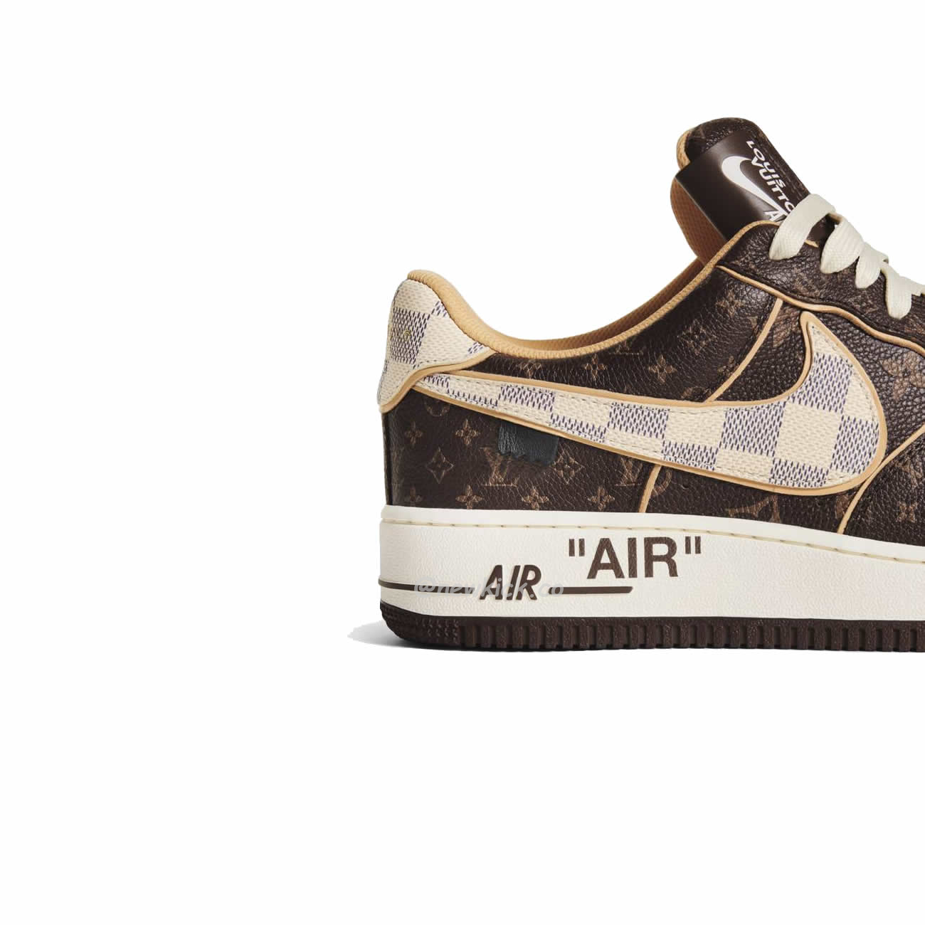 Nike Air Force 1 Low Louis Vuitton Monogram Brown Damier Azur (5) - newkick.app