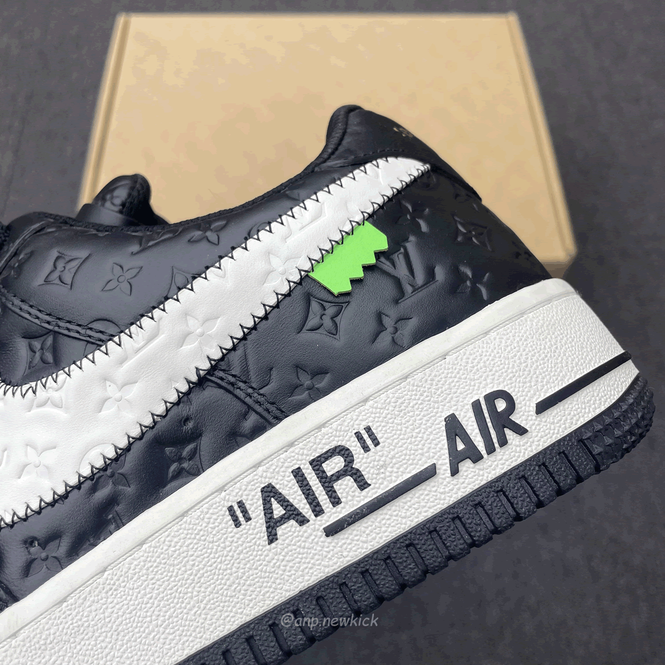 Louis Vuitton Nike Air Force 1 Low By Virgil Abloh White Black (5) - newkick.app