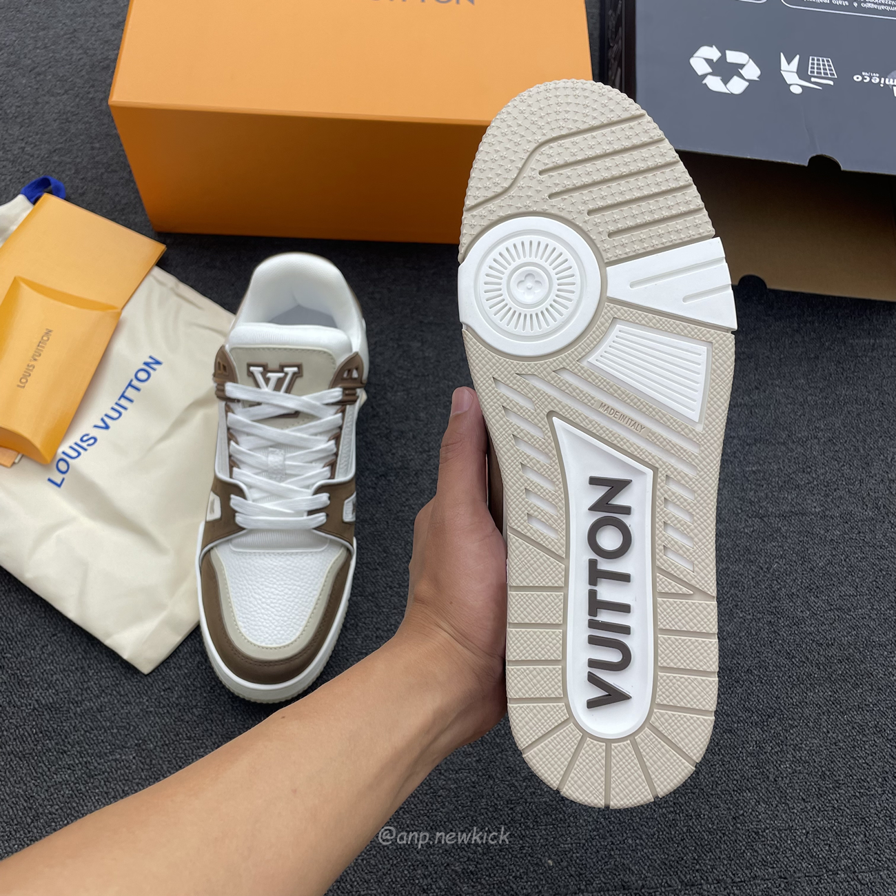 Louis Vuitton Lv Trainer White Brown Ag6u3amdbjn430 (5) - newkick.app