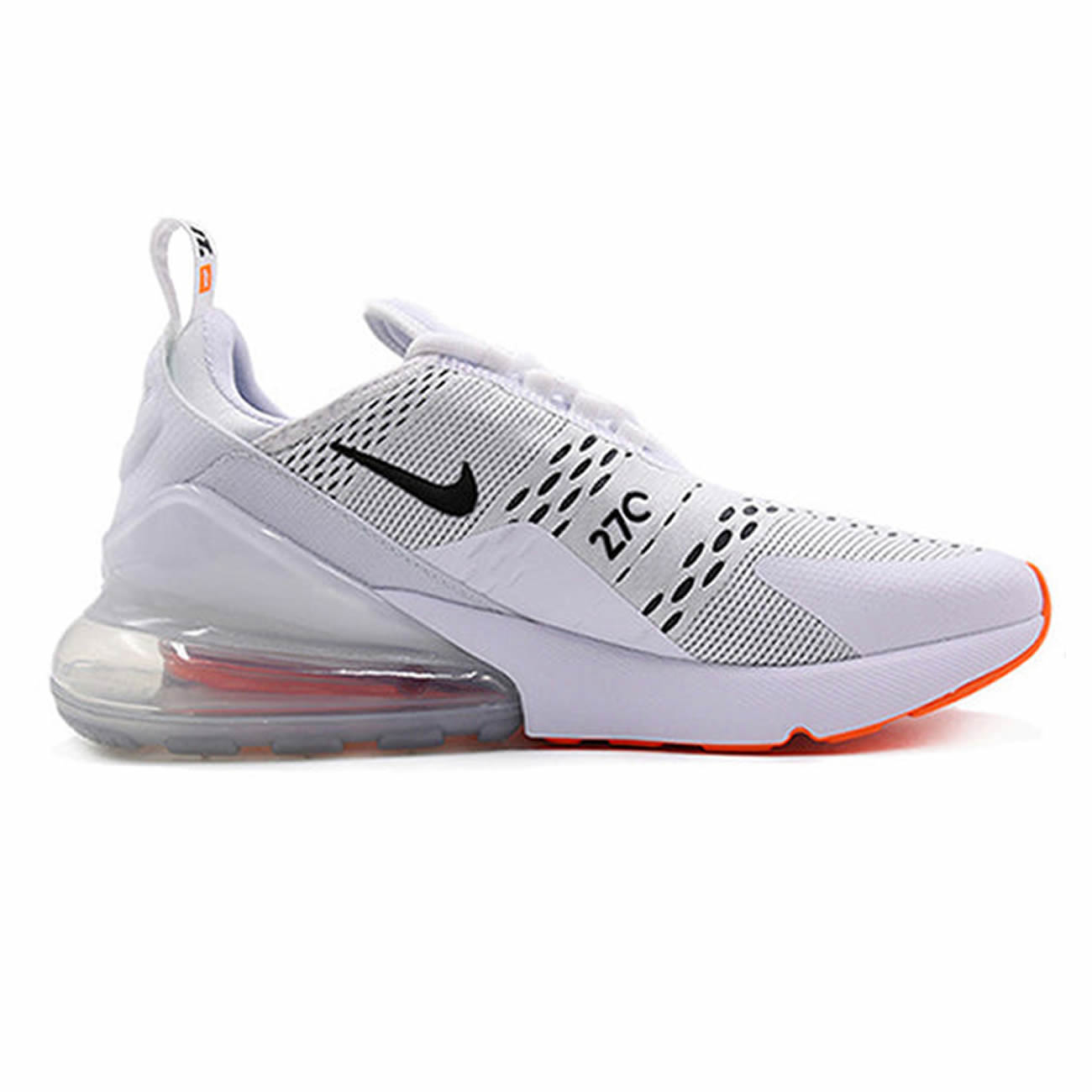 Nike Air Max 270 White Black Total Orange Ah8050 106 (2) - newkick.app