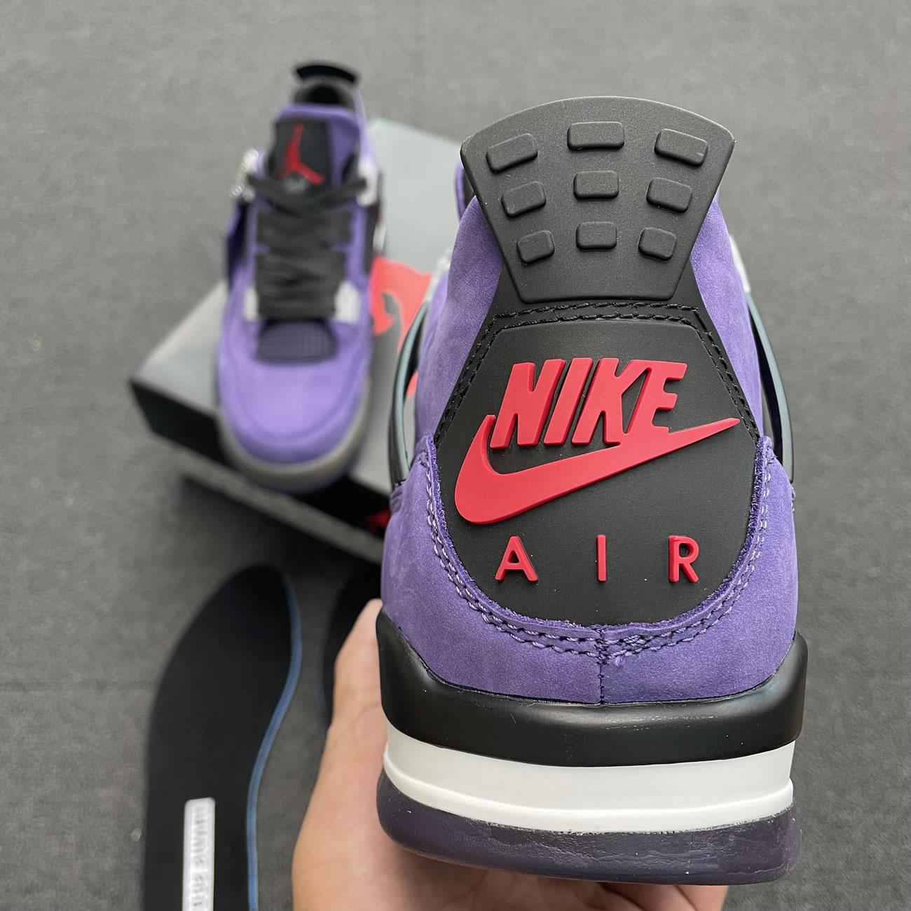 Travis Scott X Air Jordan 4 Retro Purple Aj4 766302 (4) - newkick.app