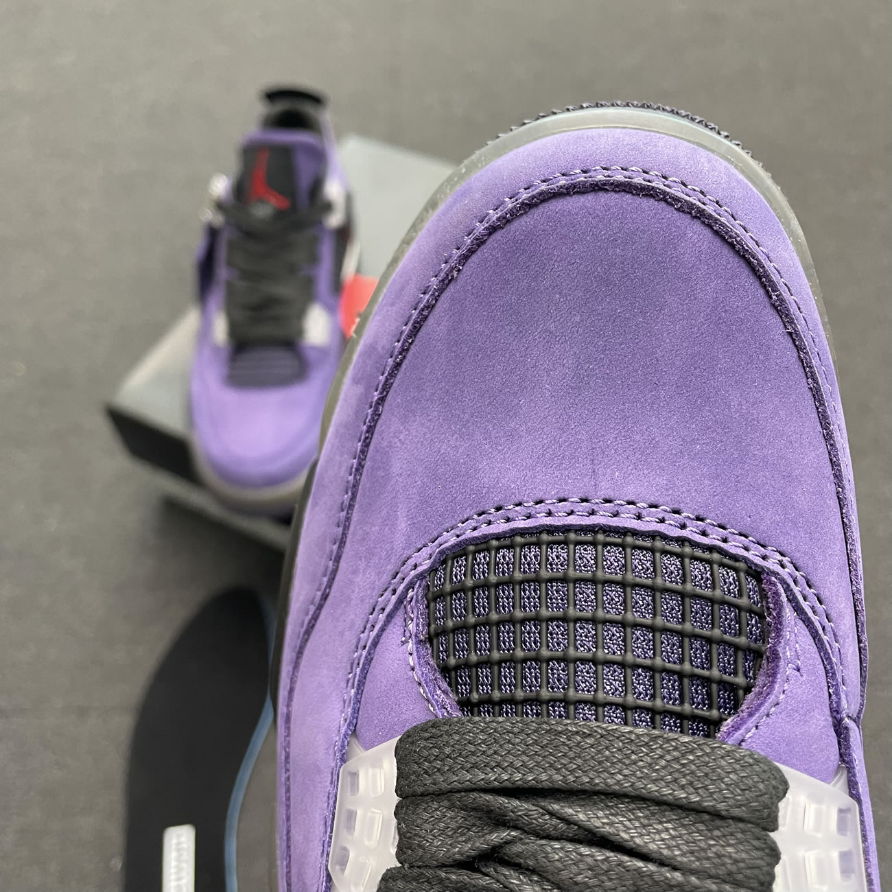 Travis Scott X Air Jordan 4 Retro Purple Aj4 766302 (5) - newkick.app