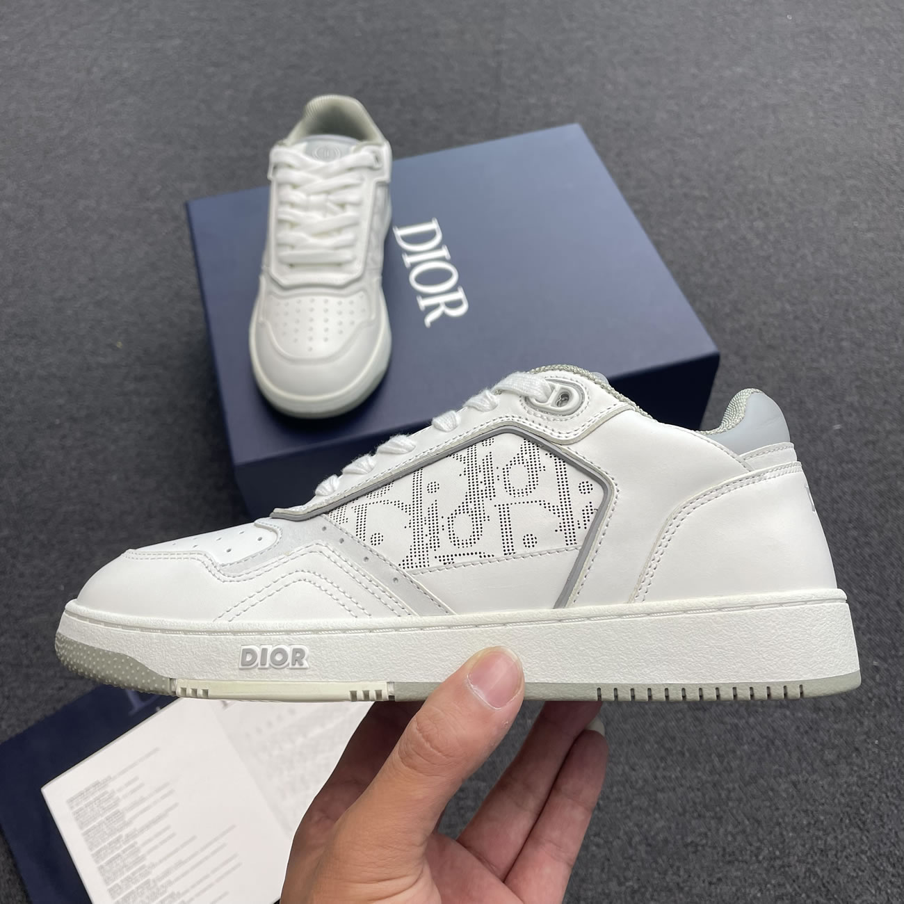 Dior B27 Low Gray White Beige Black 3sn272zir H165 H173 H965 H068 (23) - newkick.app