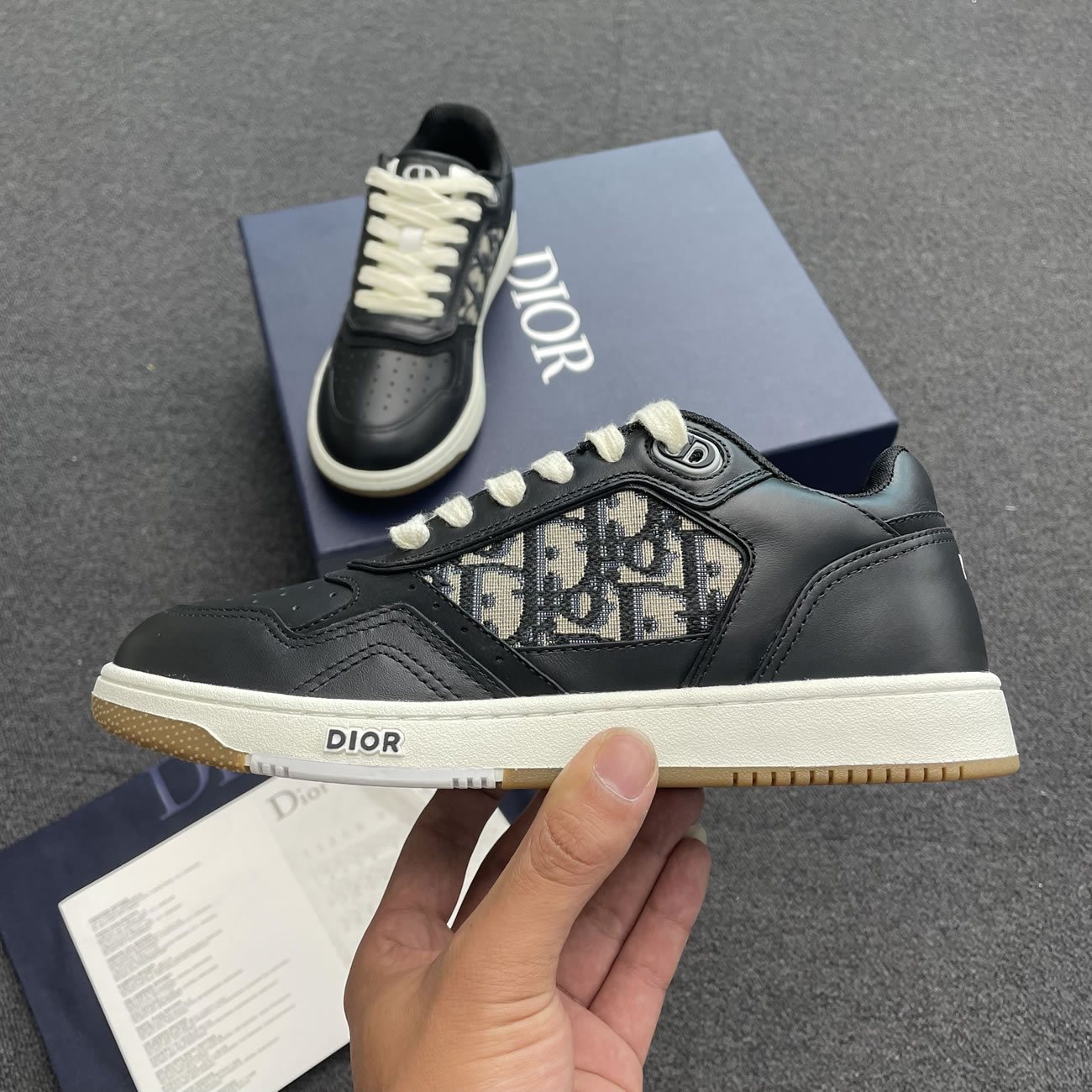 Dior B27 Low Gray White Beige Black 3sn272zir H165 H173 H965 H068 (3) - newkick.app