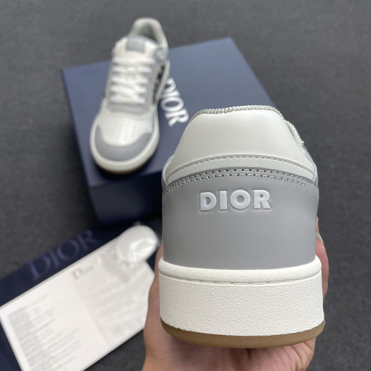 Dior B27 Low Gray White Beige Black 3sn272zir H165 H173 H965 H068 (8) - newkick.app