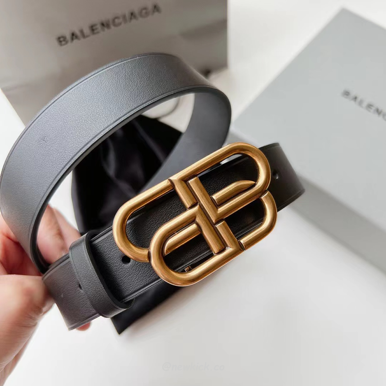 Balenciaga Bb Logo Belt (7) - newkick.app