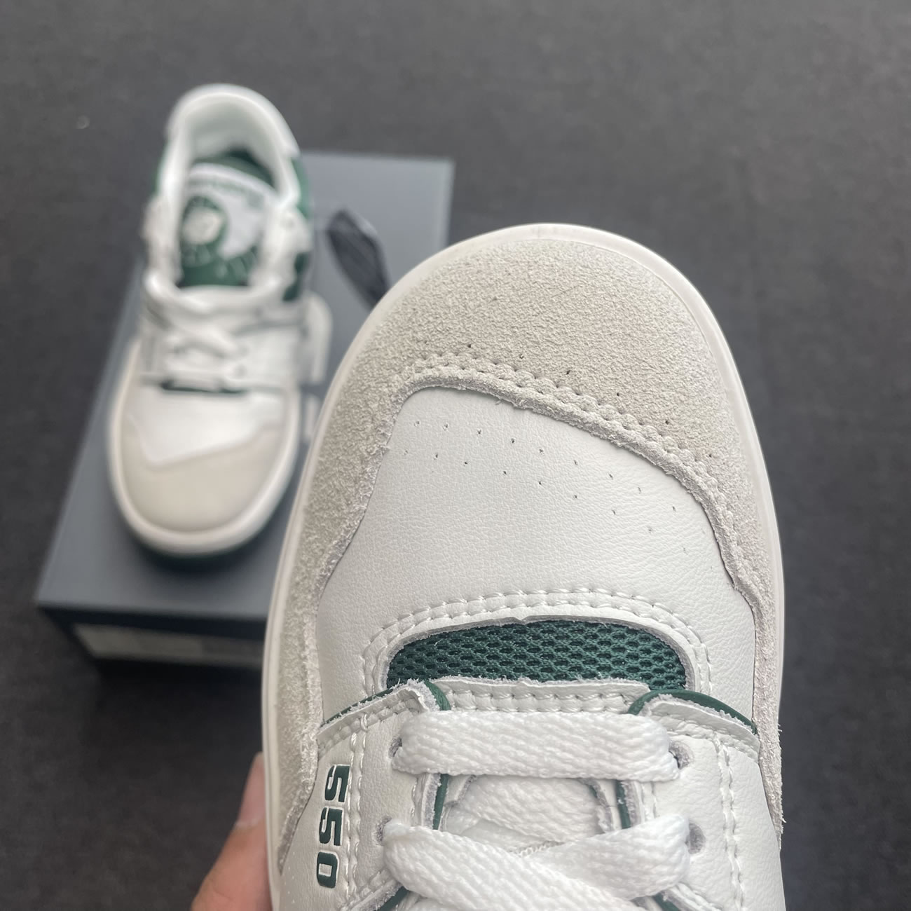 New Balance 550 White Green Bb550wt1 (2) - newkick.app