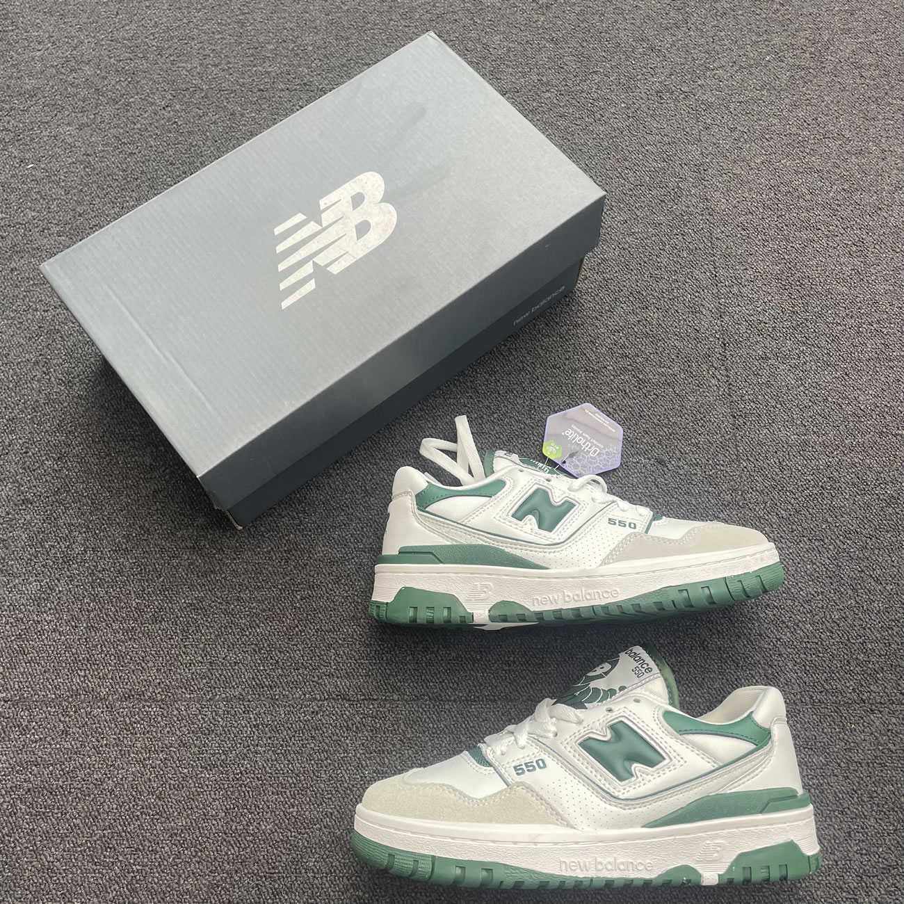 New Balance 550 White Green Bb550wt1 (7) - newkick.app