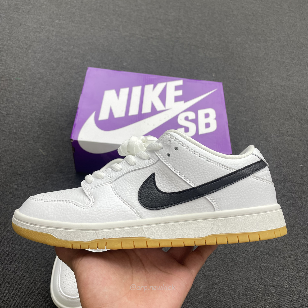 Nike Sb Dunk Low Pro White Gum Cd2563 101 (5) - newkick.app