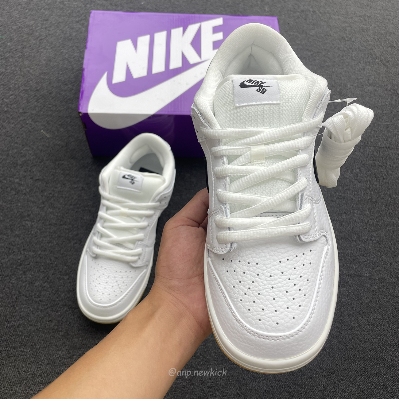 Nike Sb Dunk Low Pro White Gum Cd2563 101 (6) - newkick.app