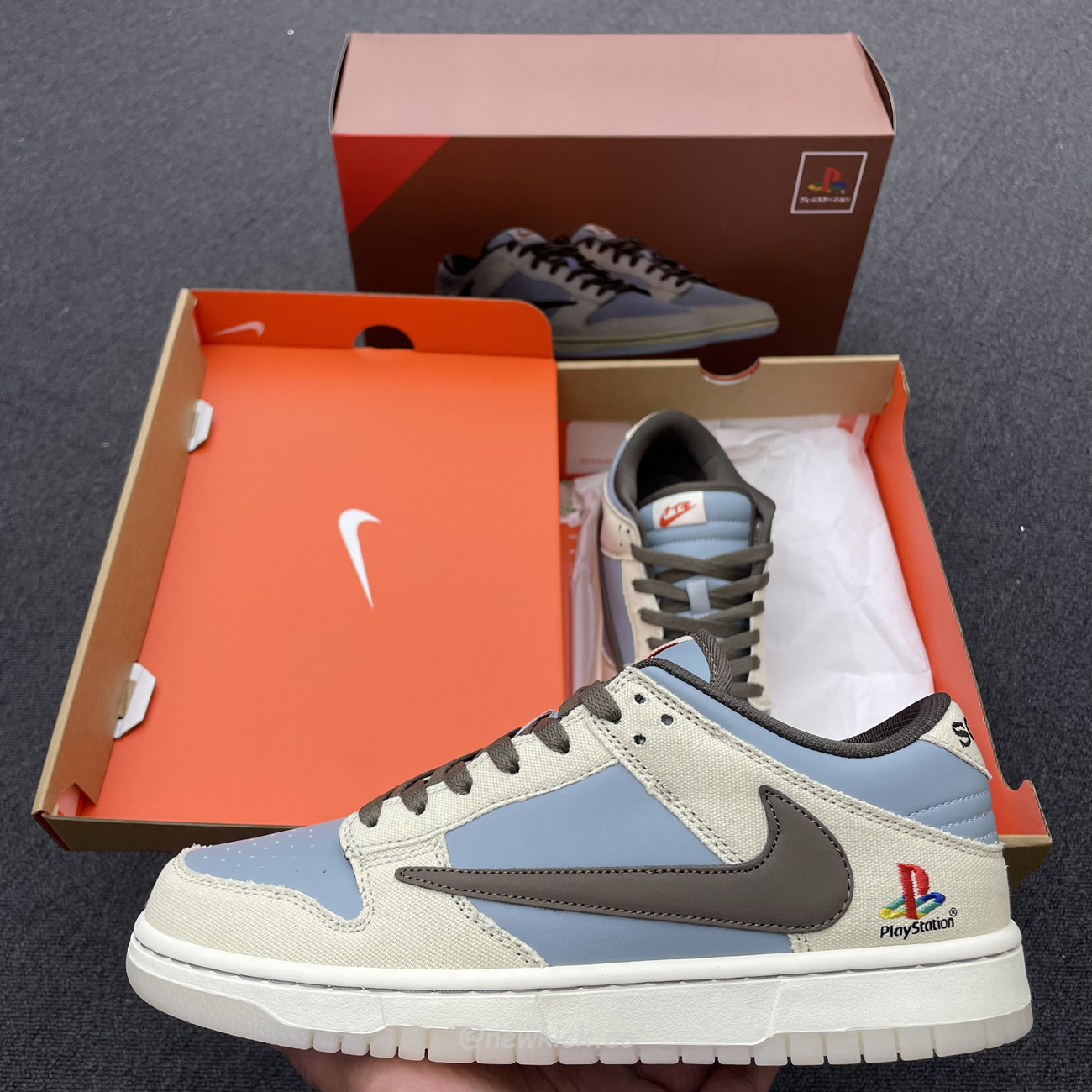 Nike Dunk Low Sp Travis Scott Brown Grey Cu1726 800 (8) - newkick.app