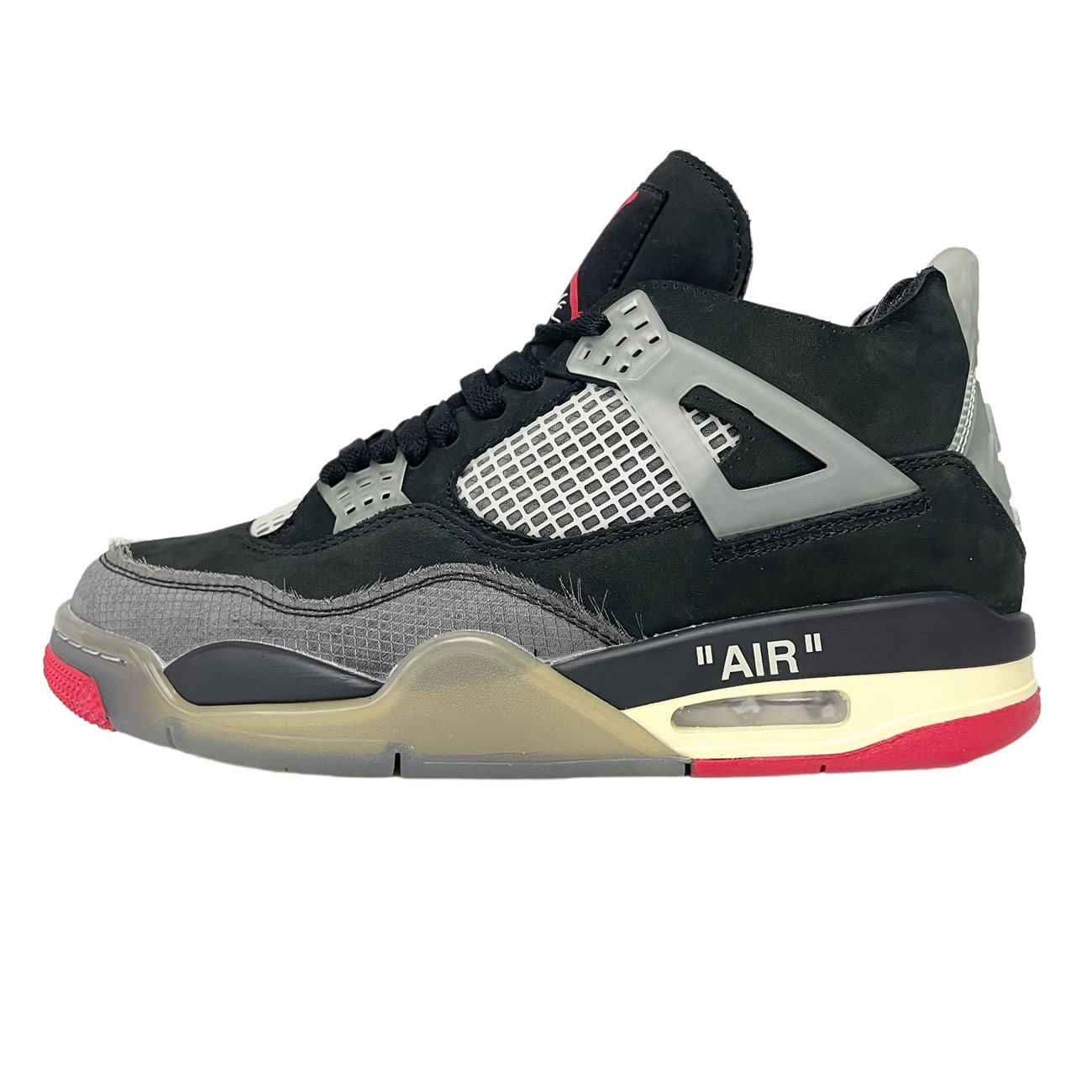 Off White X Air Jordan 4 Bred Black Red Release Date Cv9388 001 (1) - newkick.app