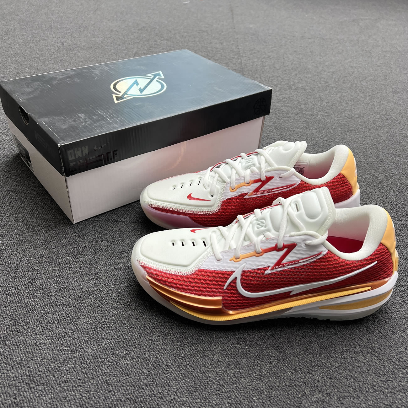 Nike Air Zoom Gt Cut University Red White Yellow (48) - newkick.app