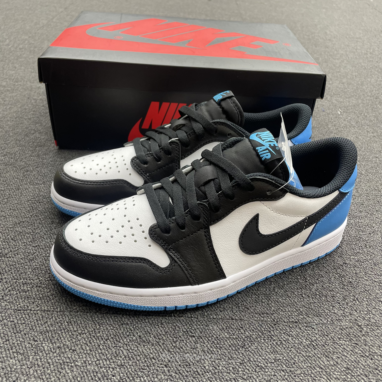 Air Jordan 1 Retro Low Og Black Dark Powder Blue Cz0790 104 (7) - newkick.app