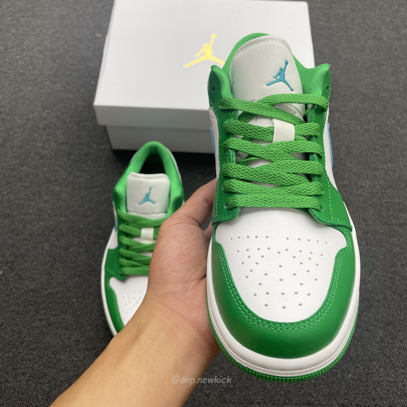 Air Jordan 1 Low Lucky Green Aquatone Dc0774 304 (13) - newkick.app