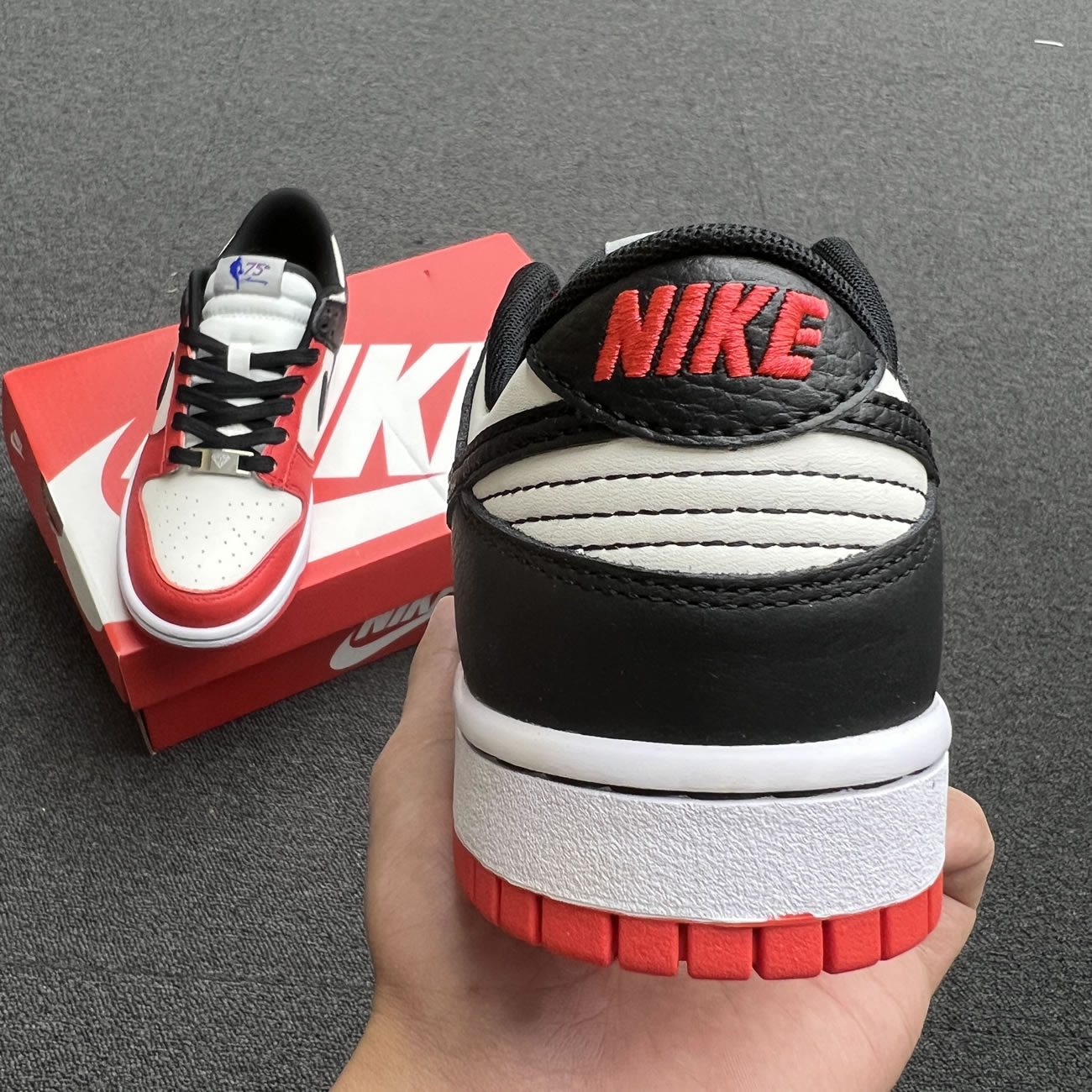 Nike Dunk Low Emb Nba 75th Anniversary Chicago Dd3363 100 (11) - newkick.app