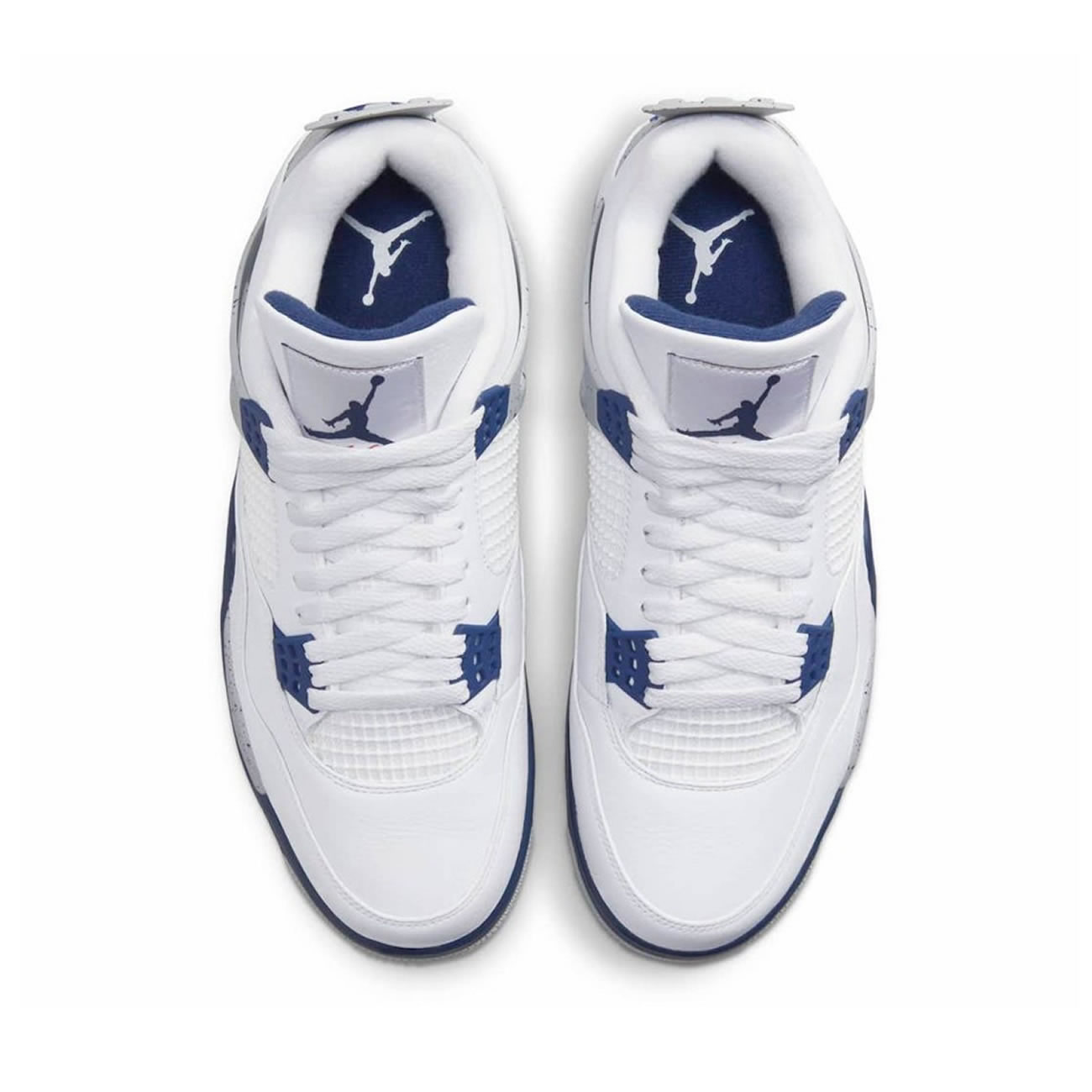 Jordan 4 Retrowhite Midnight Navy Dh6927 140 (4) - newkick.app