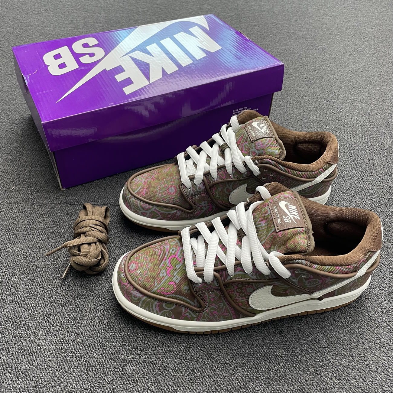 Nike Sb Dunk Low Pro Paisley Brown Dh7534 200 (7) - newkick.app