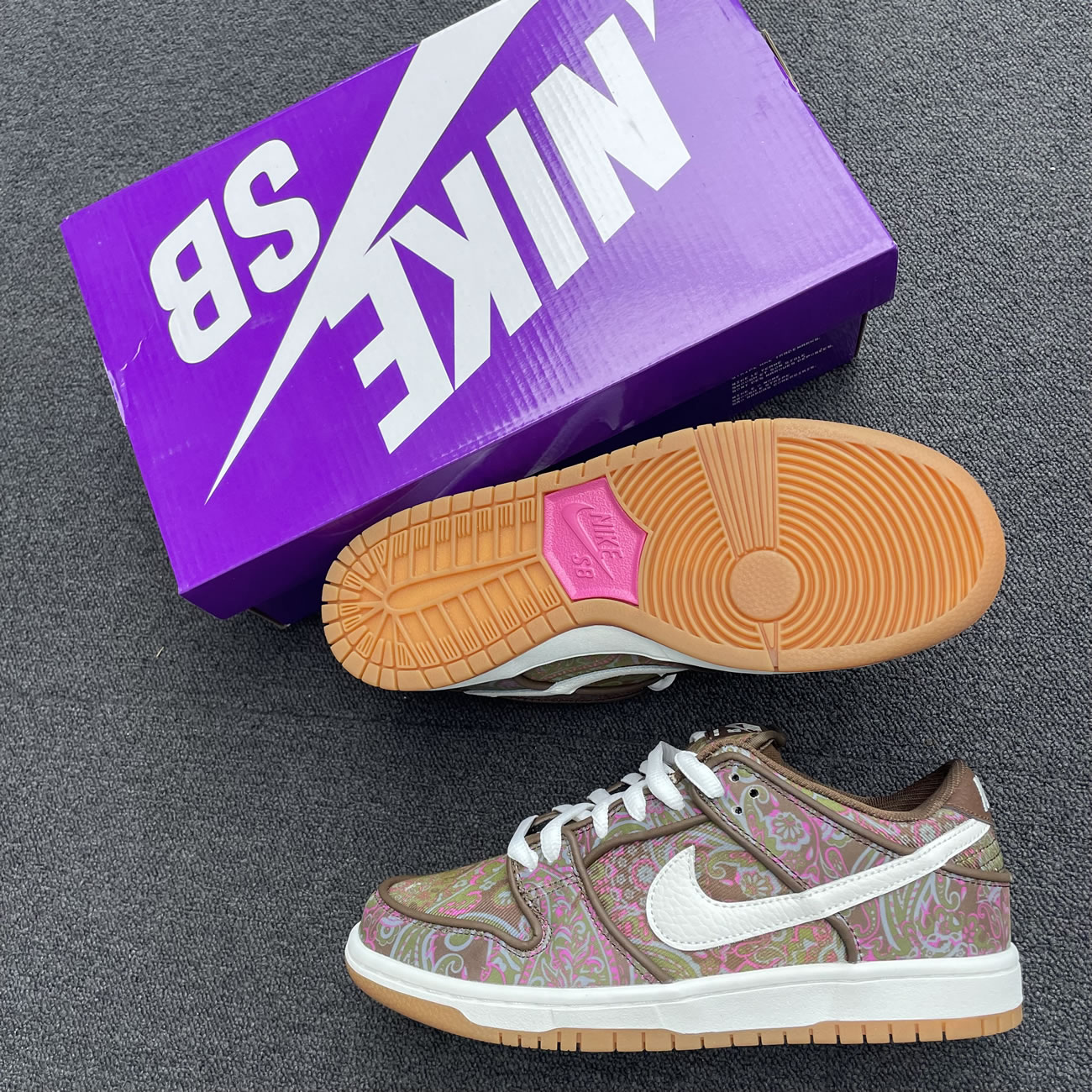 Nike Sb Dunk Low Pro Paisley Brown Dh7534 200 (8) - newkick.app