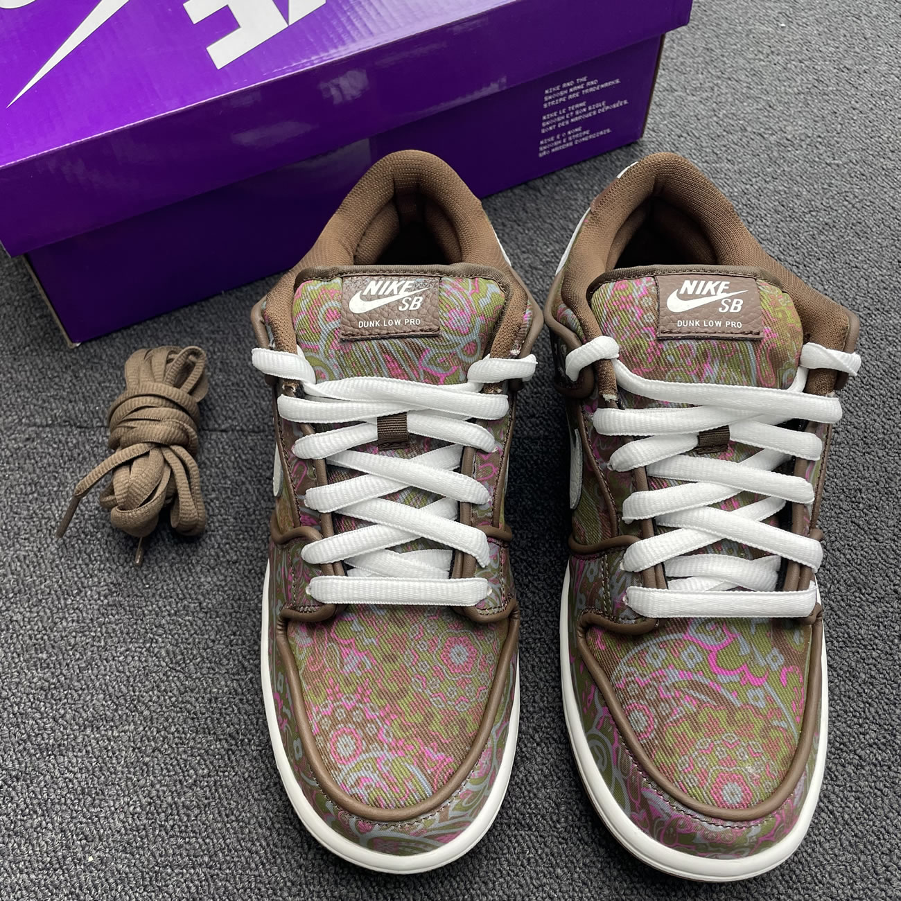 Nike Sb Dunk Low Pro Paisley Brown Dh7534 200 (9) - newkick.app