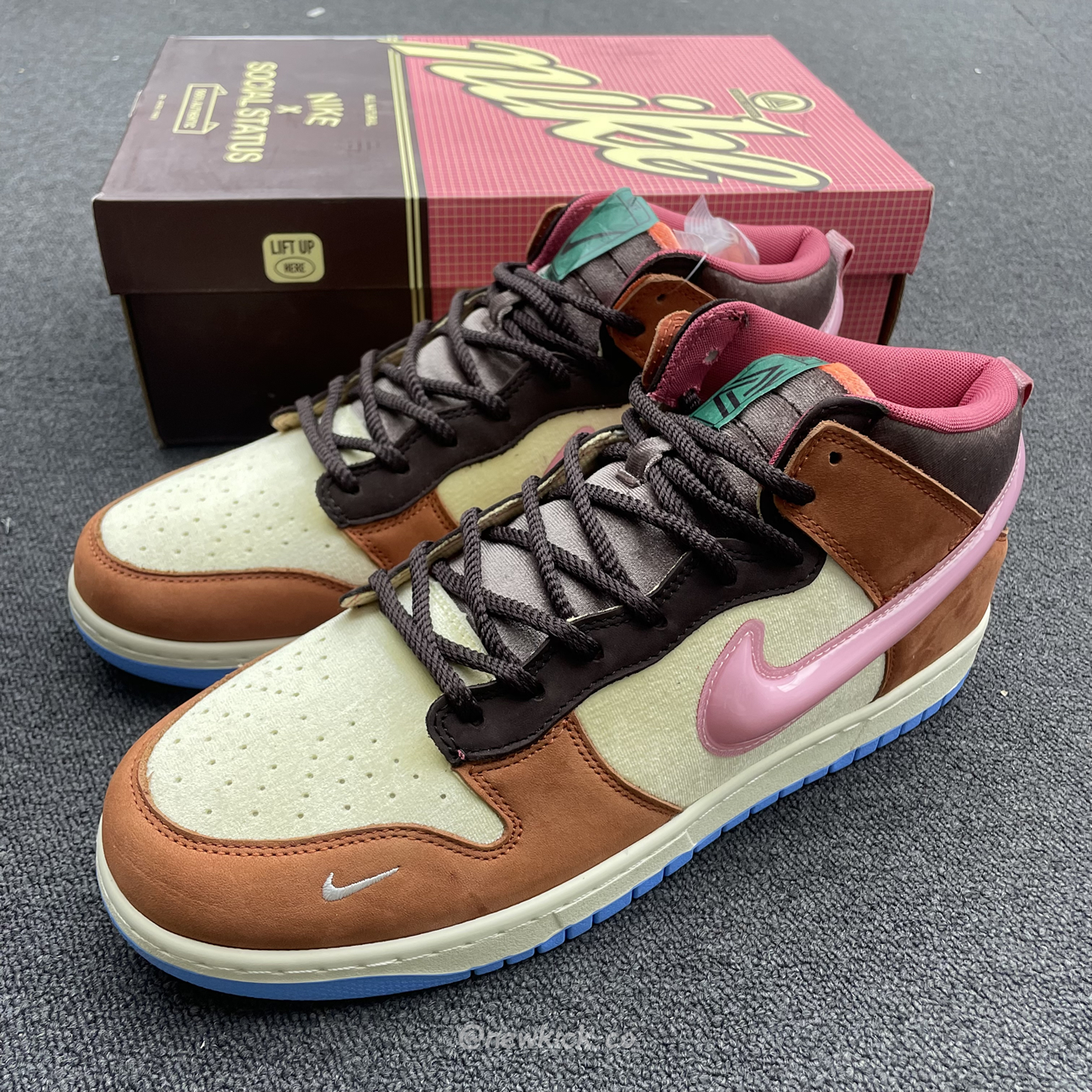 Nike Dunk Mid Social Status Free Lunch Chocolate Milk Dj1173 700 (8) - newkick.app