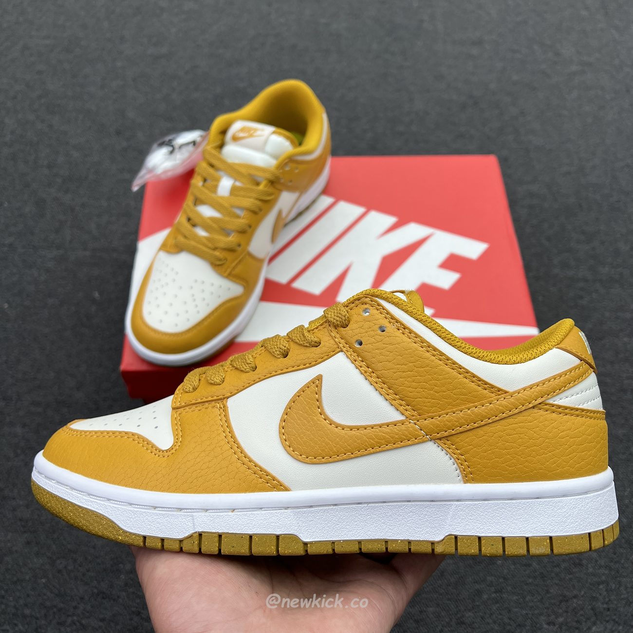 Nike Dunk Low Next Nature Phantom Gold Suede Dn1431 001 (13) - newkick.app