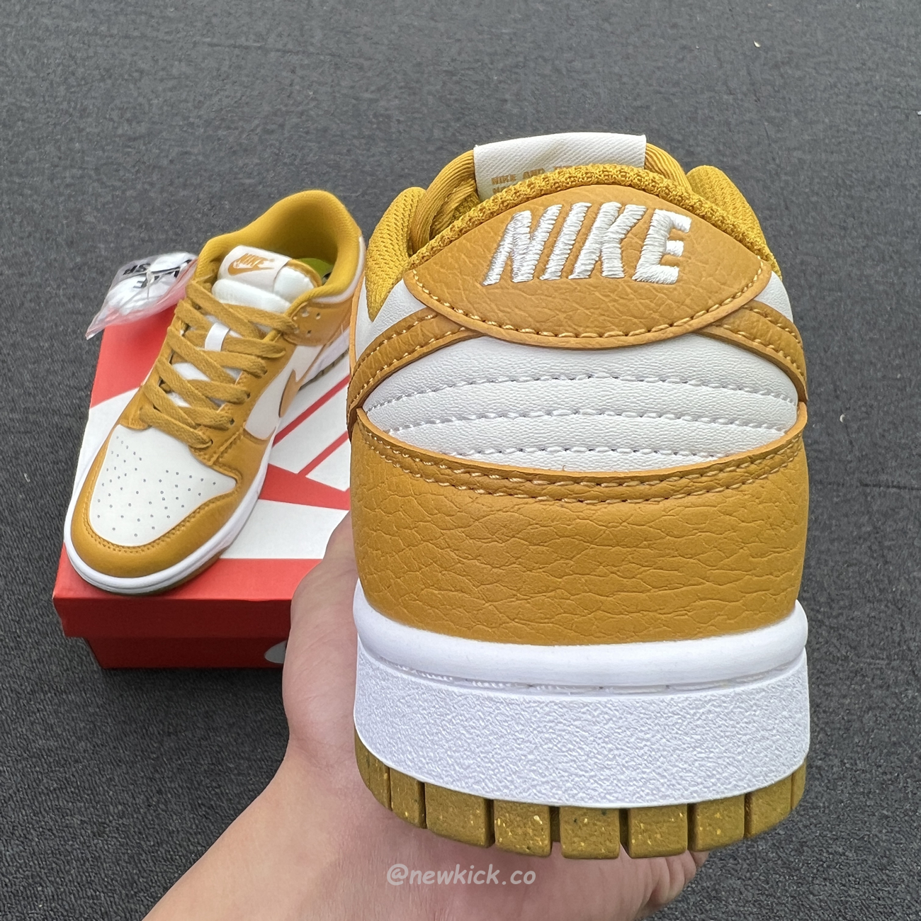 Nike Dunk Low Next Nature Phantom Gold Suede Dn1431 001 (5) - newkick.app