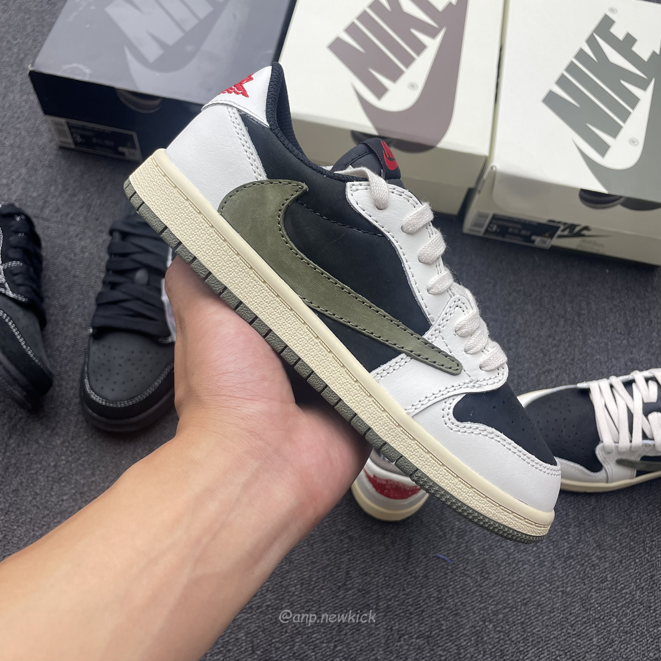 Air Jordan 1 Retro Low Og Sp Travis Scott Black Phantom Scott Olive Scott Reverse Mocha Ps (11) - newkick.app