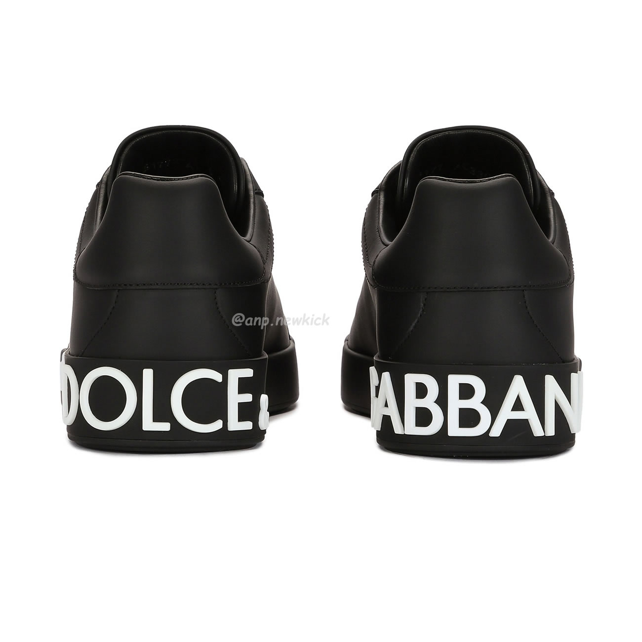 Dolce Gabbana Dg Logo Print Portofino Napa Calf Leather Sneakers (17) - newkick.app