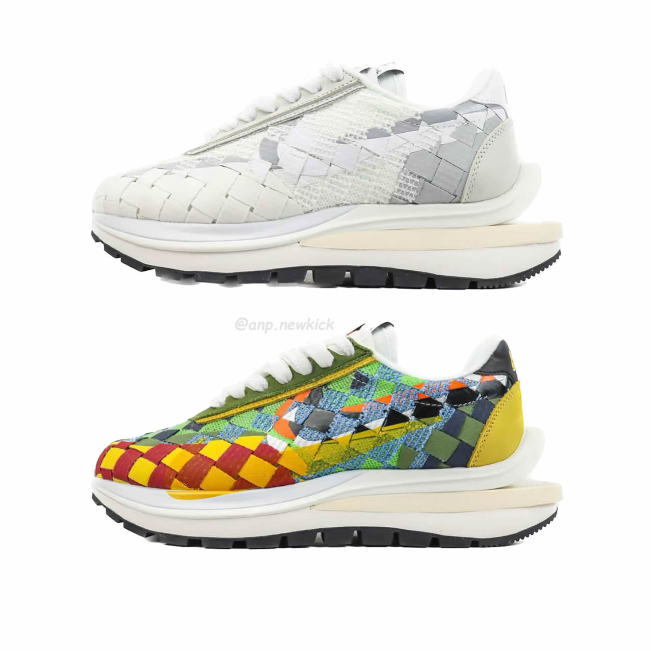 Sacai X Nike Waffe Woven White Green Gusto Dr5209 300 Dr5209 100 (1) - newkick.app