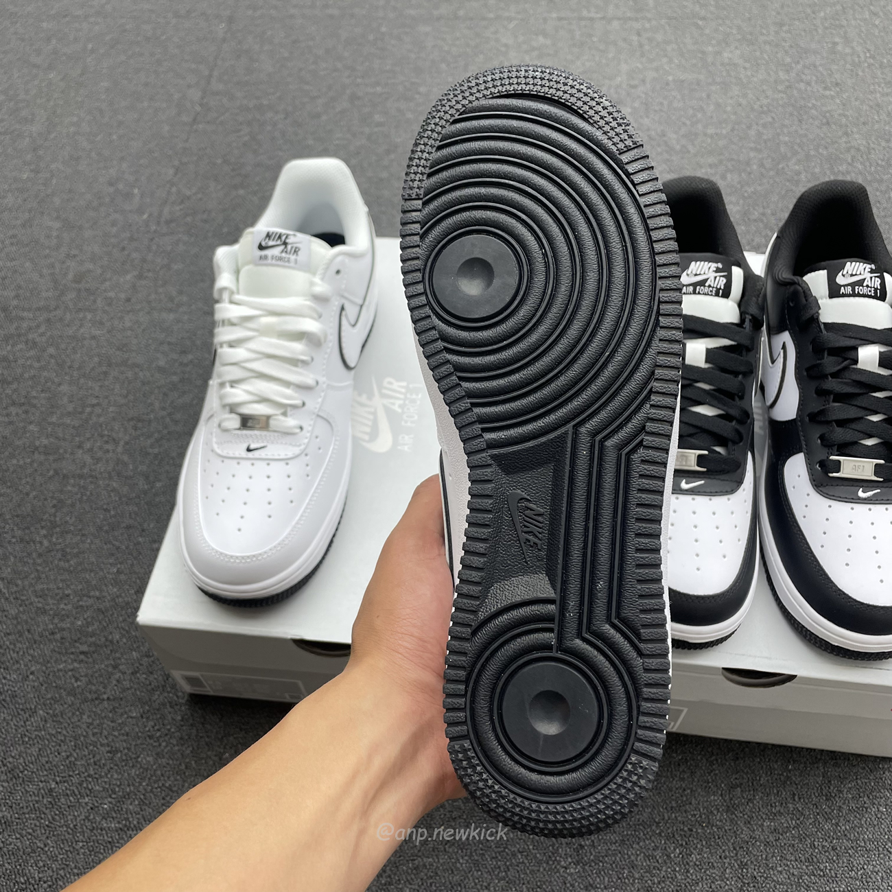 Nike Air Force 1 07 Low White Black Outline Swoosh White Swoosh Panda Dv0788 103 Dv0788 001 (2) - newkick.app