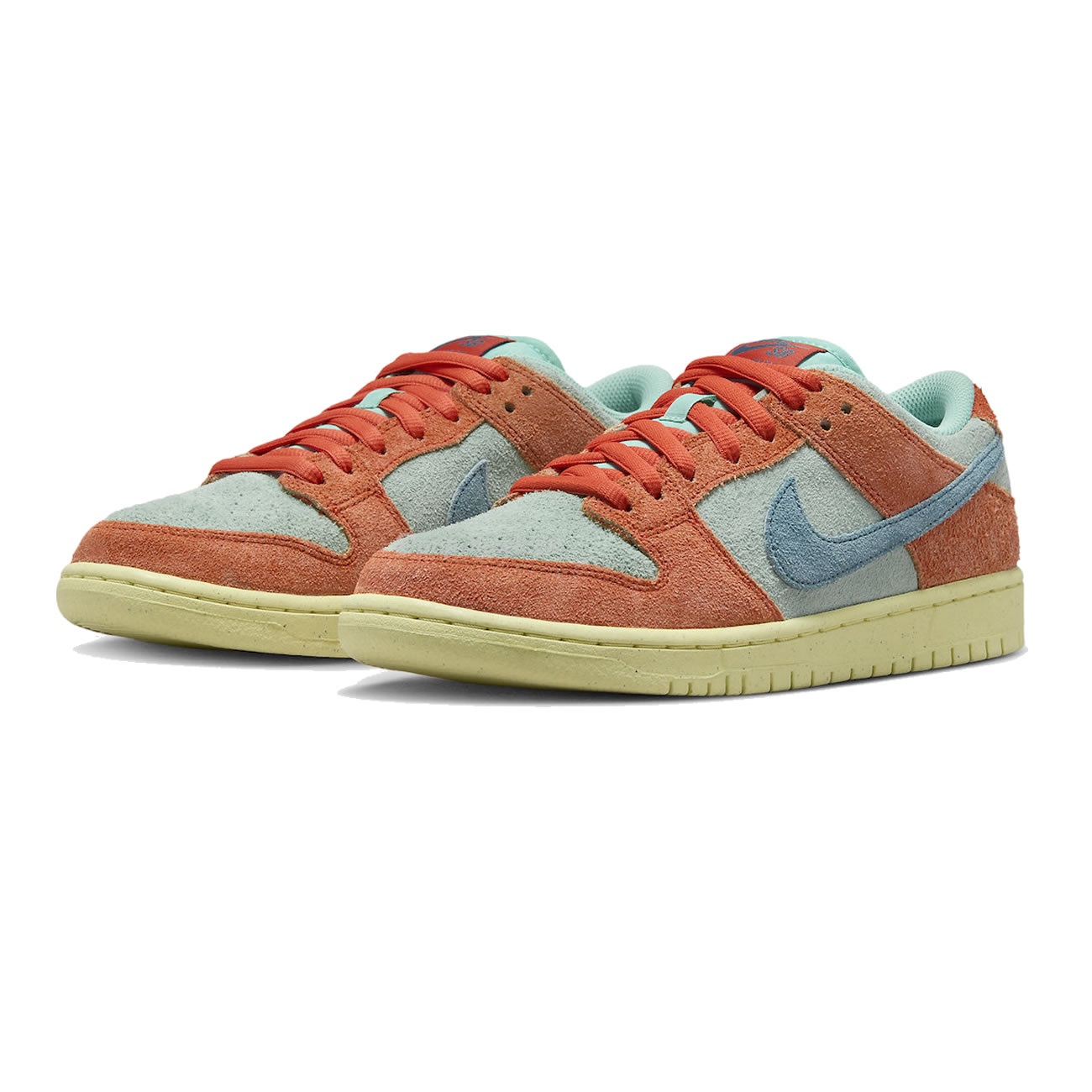 Nike Sb Dunk Low Orange Emerald Rise Dv5429 800 (2) - newkick.app