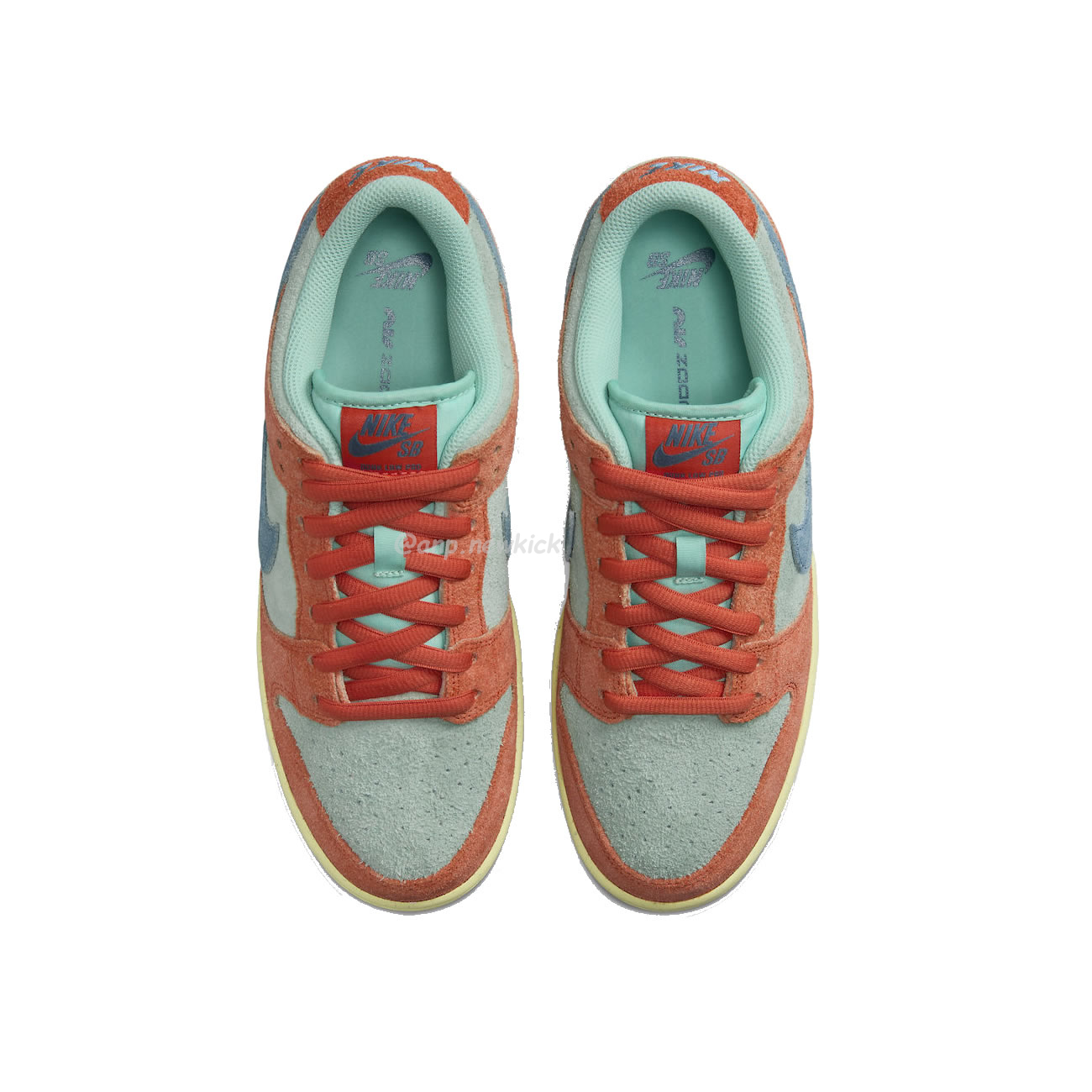 Nike Sb Dunk Low Orange Emerald Rise Dv5429 800 (4) - newkick.app