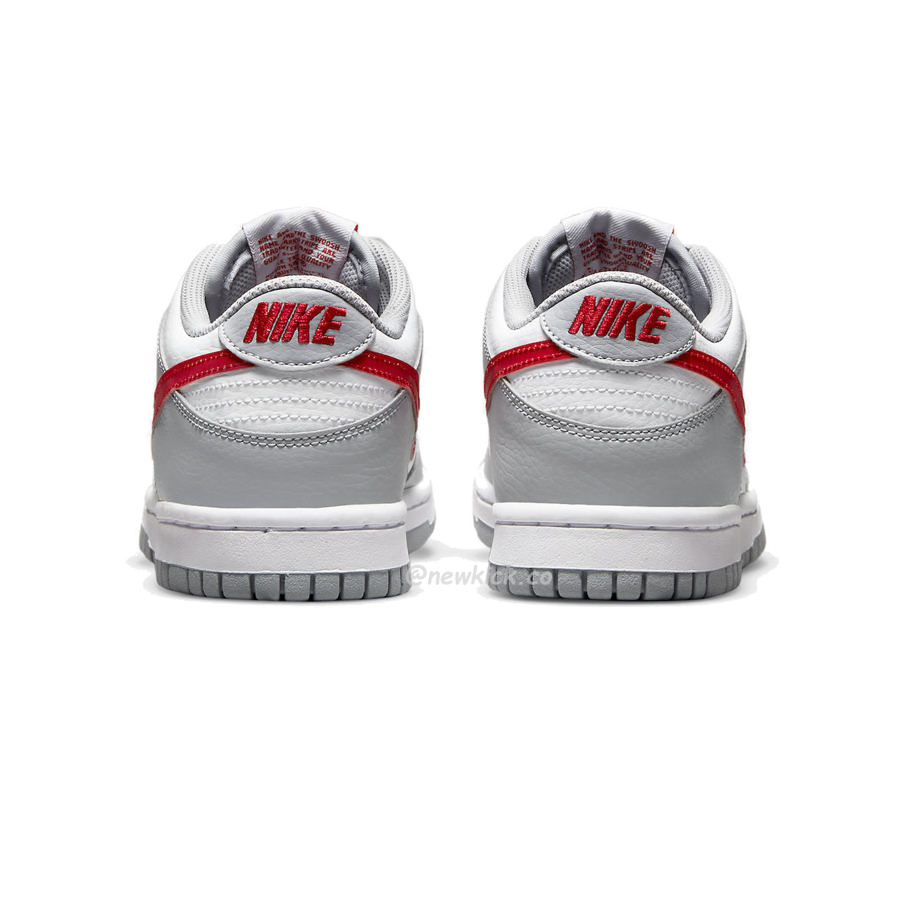 Nike Dunk Low White Wolf Grey University Red Gs Dv7149 001 (6) - newkick.app