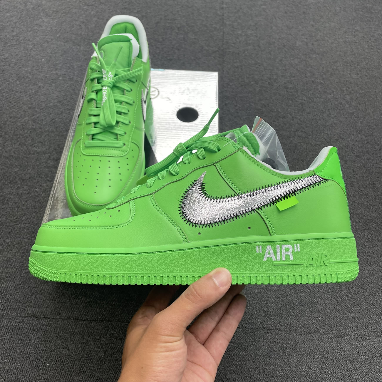 Off White Nike Air Force 1 Low Light Green (42) - newkick.app