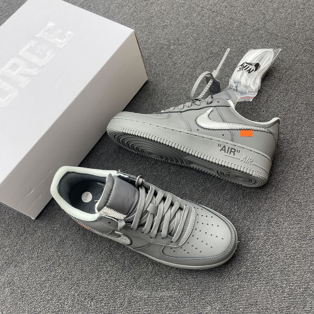 Nike Air Force 1 Low Off White Ghost Grey Dx1419 500 (8) - newkick.app