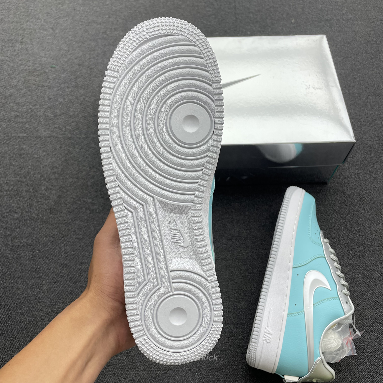 Nike Air Force 1 Low Tiffany Co 1837 Blue Silver Dz1382 003 (4) - newkick.app