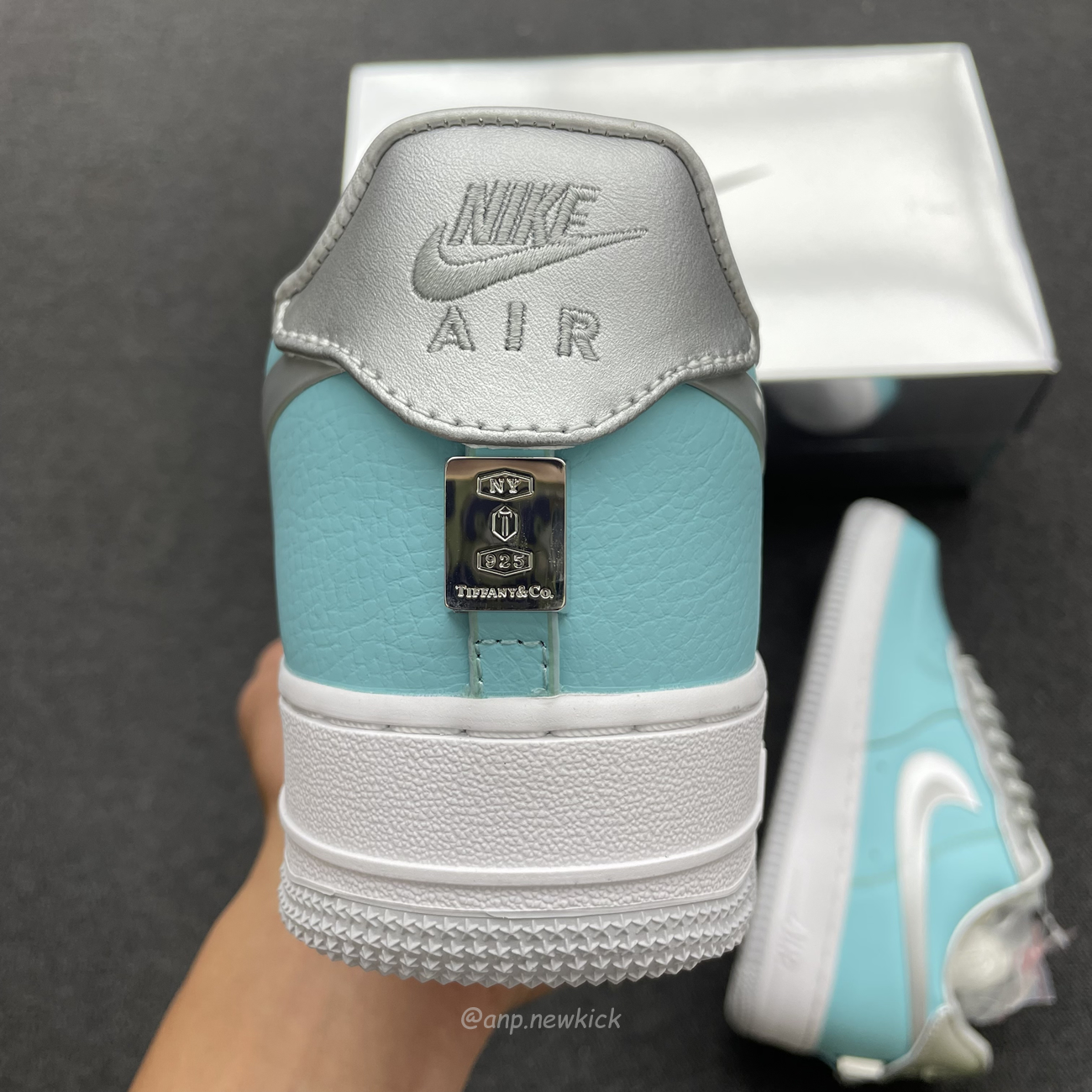 Nike Air Force 1 Low Tiffany Co 1837 Blue Silver Dz1382 003 (7) - newkick.app