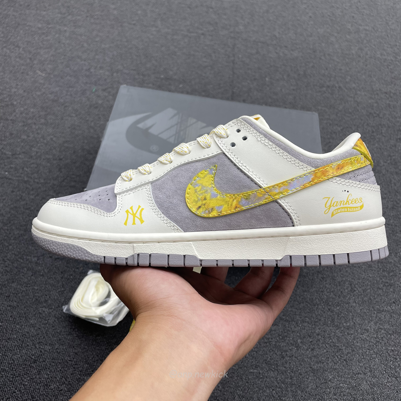 Nike Sb Dunk Low Mlb Off White Yellow Dark Grey Fc1688 117 (3) - newkick.app