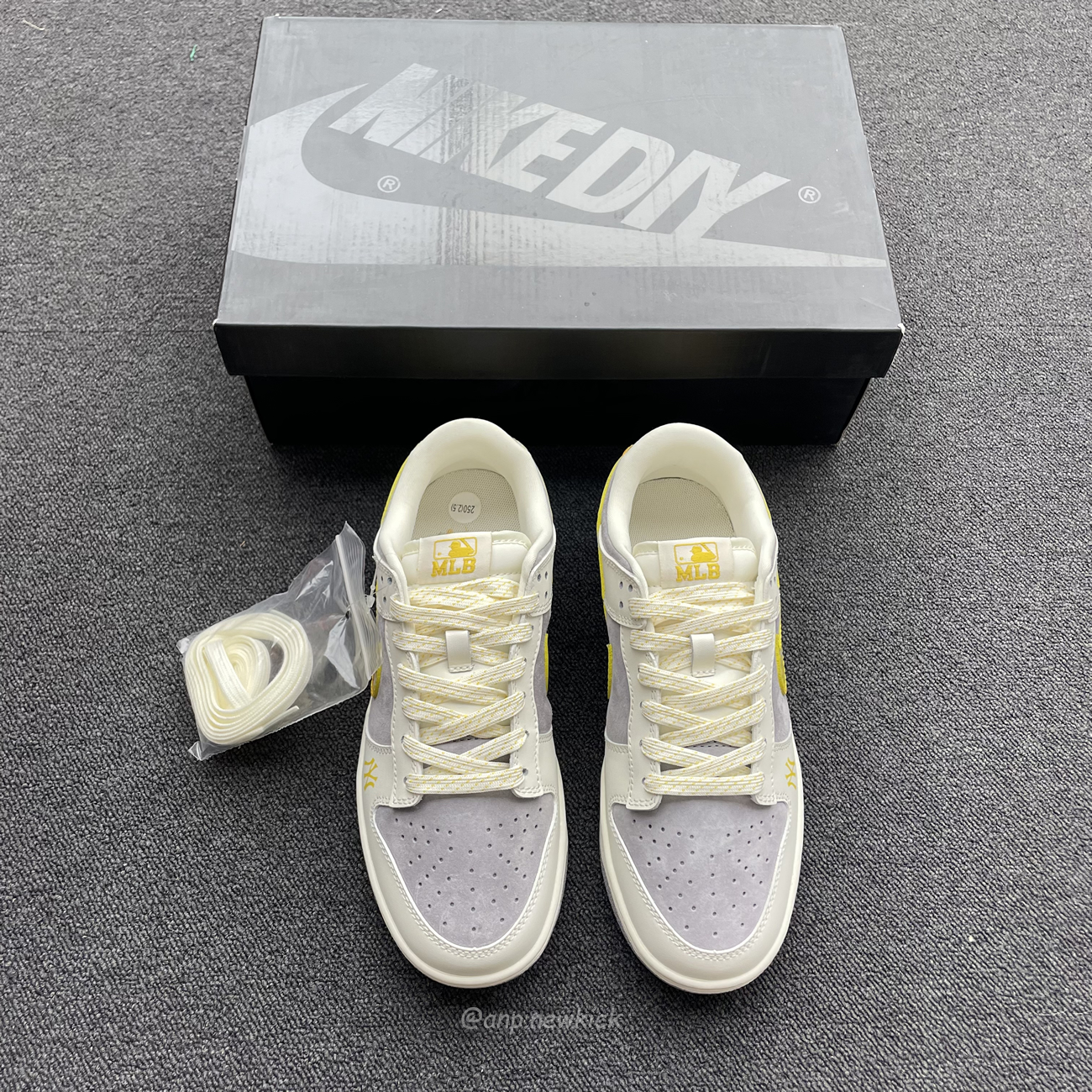 Nike Sb Dunk Low Mlb Off White Yellow Dark Grey Fc1688 117 (5) - newkick.app