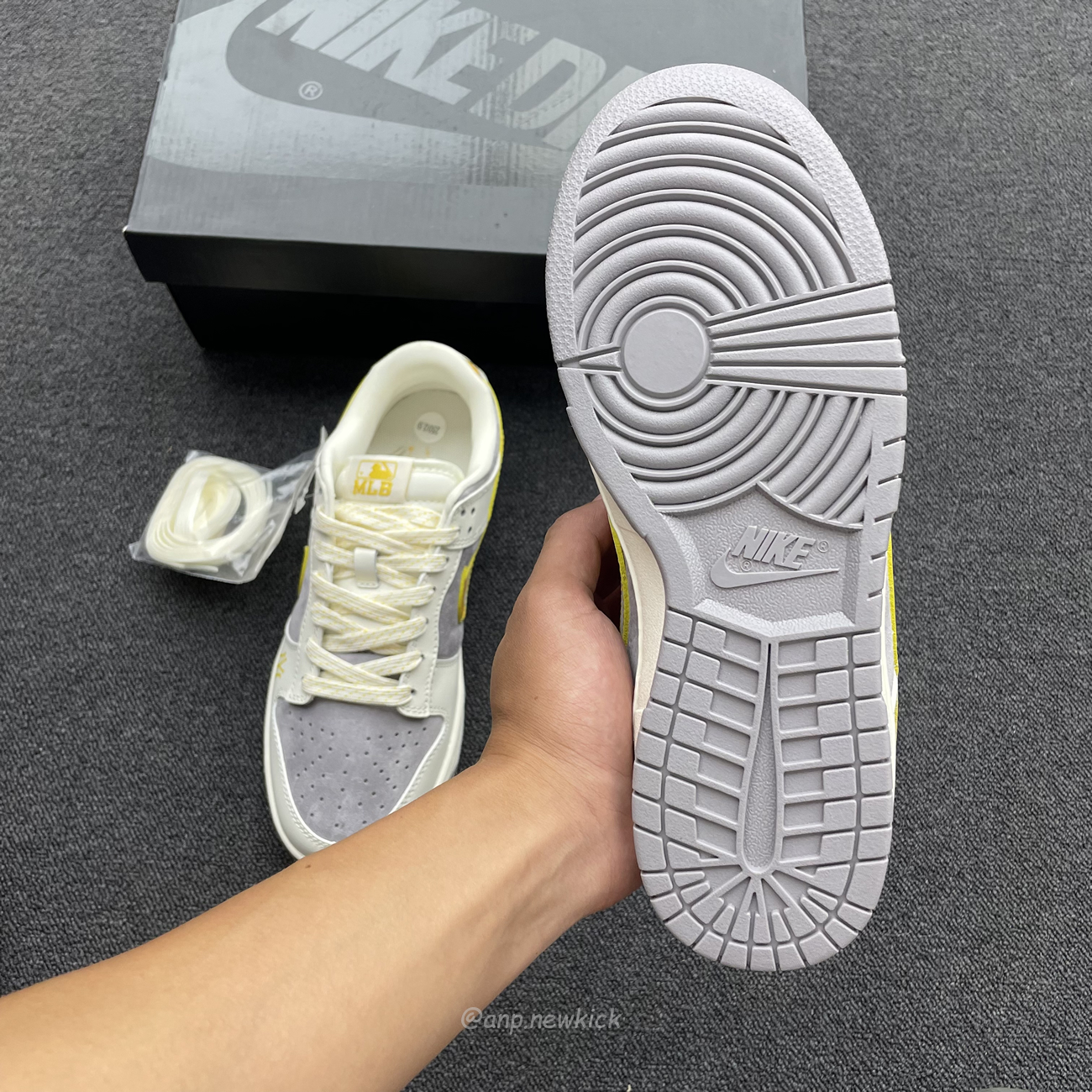 Nike Sb Dunk Low Mlb Off White Yellow Dark Grey Fc1688 117 (8) - newkick.app