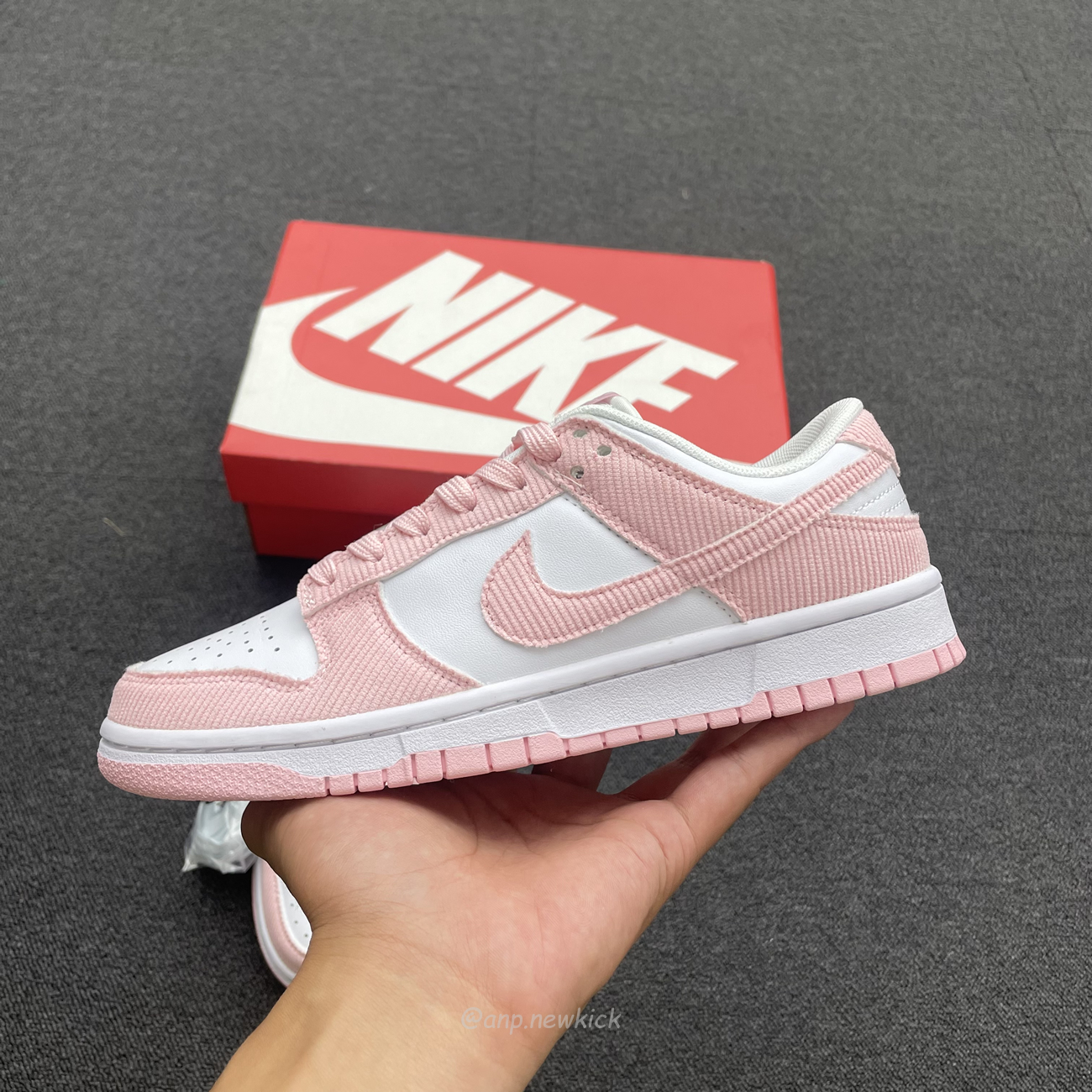 Nike Dunk Low Pink Corduroy Fn7167 100 (4) - newkick.app