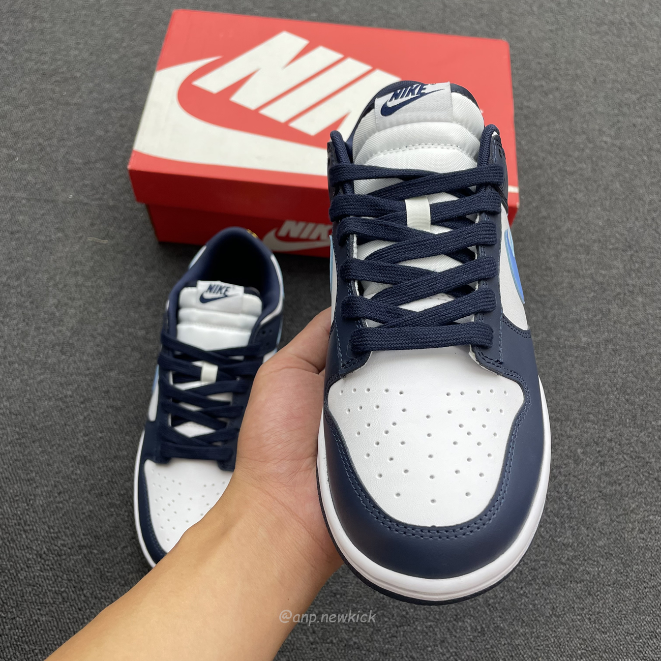 Nike Dunk Low Midnight Navy University Blue Fn7800 400 (9) - newkick.app