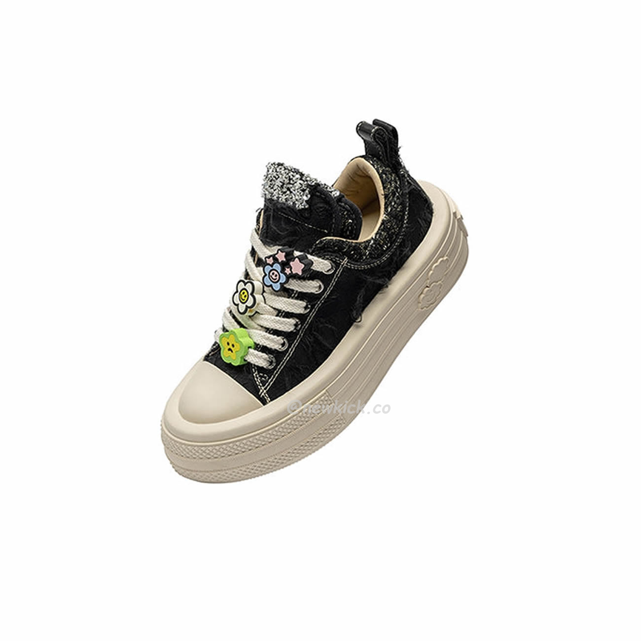 Foreshadow Double Uni Black Platform Sneaker (3) - newkick.app