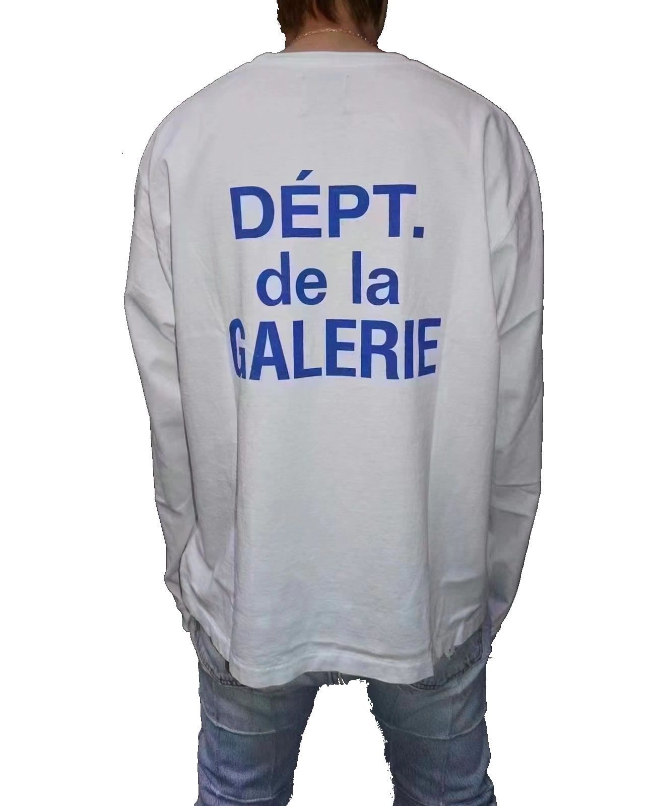 Gallery Dept. French Collector L S Tee White Blue Fw21 (2) - newkick.app